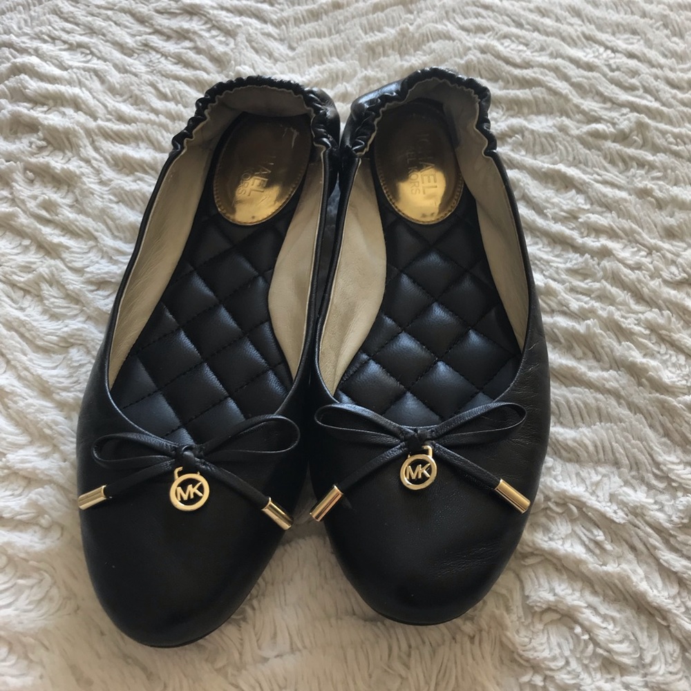 Michael Kors black ballet flats